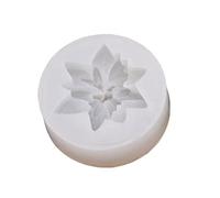 XuQiZZpp Stampo in silicone a forma di fiore natalizio per candele, sapone, fondente, forniture per cioccolato, crema decorativa