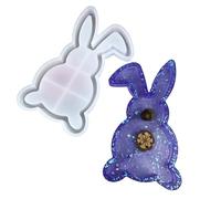 XuQiZZpp Stampo in silicone robusto a forma di coniglio, stampo artistico perfetto per progetti domestici