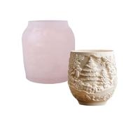 XuQiZZpp Stampo riutilizzabile in silicone per piantare albero di vacanza goffrato strumento di artigianato struttura in silicone per la creazione di gioielli in resina
