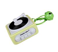 XuQiZZpp Supporto registrabile per fonografo, con 3 canzoni e voce, ideale per accessori auto, portachiavi con grammofono