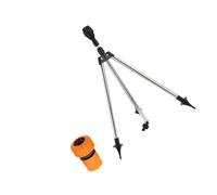 XuQiZZpp Testa dello spruzzatore del treppiede della base del metallo Design a tenuta stagna 3/4 "Raccordo del tubo flessibile personalizzabile Modelli spruzzati Irrigazione esterna