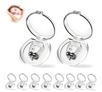 XURJUMI 10 Pezzi Anti Russamento Clip Magnetiche Per Naso, Dispositivi Anti Russare Soluzione Anti Russare Tappo, Silicone Clip Per Naso Magnetico Dilatatore Nasale