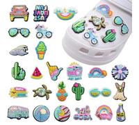 XURJUMI 35 Pezzi Ciondoli Per Scarpe, Shoe Charm, Decorazioni Per Scarpe, Accessori Per Crocs, Per Ragazze, Donne, Ragazzi, Adulti