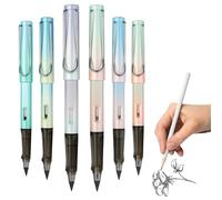 XURJUMI 6 Pezzi Matite Eterne, Matita Eterna Riutilizzabile con gomma, Matita Infinita Portatile Senza Inchiostro Eterna,Forniture per Gadget per Pittura per Ufficio