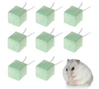 XURJUMI 8 Pezzi Smerigliatrice per Denti Minerali di Coniglio Criceto,Giocattolo da Masticare in Pietra, Pietra Minerale di qualità per Affilare i Denti Dell'Animale Domestico