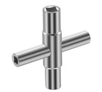 XURJUMI Chiave Quadrata, A 4 Vie, Dimensioni Interne 6,5 Mm/7 Mm/8 Mm/9 Mm, Chiave Di Sfiato Utilities Chiave Per Cassette Elettriche, Contatore Di Energia Elettrica, Scatola Armadio