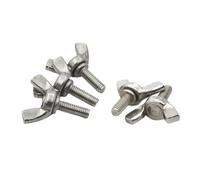 Xuro 1/2/5 pezzi M3 M4 M5 M6 M8 M10 M12 A2-70 304 Acciaio inossidabile Viti a farfalla Bullone ad ala Vite a testa zigrinata Artiglio(30mm,M10 (1pcs))