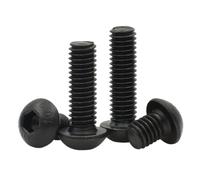 Xuro 1-20 pezzi M2 M2.5 M3 M4 M5 M6 M8 M10 Nero Grado 10.9 Acciaio al carbonio Vite a testa cilindrica con esagono incassato Bullone di fissaggio for mobili(M10X20mm (5pcs))