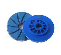 Xuro 1 pezzo da 4 pollici e 100 mm con bloccaggio a chiocciola, tampone di lucidatura diamantato for granito, marmo, pietra, pavimento in cemento, mola for smerigliatura dei bordi(200)