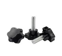 Xuro 2-5 pezzi M3 M4 M5 M6 M8 M10 M12 *da 10 mm a 80 Stella Prugna Bachelite Vite a testa zigrinata Manopola di serraggio Bulloni a vite(X35mm,M12 1PC)