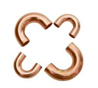 Xuro 7 7,94 9,52 12,7 15,88 16 19 mm 5/16" 3/8" 1/2" 5/8" 3/4" Tubo OD Rame Raccordo curvo di ritorno a 180 gradi for condizionatore d'aria(7mmx0.5mmx16.48mm)