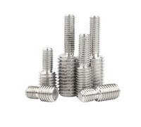 Xuro Adattatore filettato maschio-maschio in acciaio inossidabile 304 M3 M4 M5 M6 M8 M10 M12 M14 M16 M20, vite di trasferimento a doppia testa, bullone conversione(1pcs M12x25-M20x25)