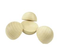 Xuro Dia 10mm - 90mm Split Decorazione di legno della metà palla di legno del colore primario(45mm-1pcs)
