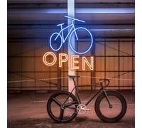 Xusdamyj Bike Open Neon - Targa per bicicletta con luce a LED per biciclette Shop Open Store Light regalo di apertura