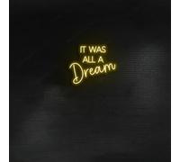 Xusdamyj "Es war alles nur ein Traum" - Targa al neon a LED, con citazione dei sogni, cartelli per sognatori sognanti