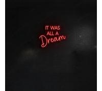 Xusdamyj "Es war alles nur ein Traum" - Targa al neon a LED, con citazione dei sogni, cartelli per sognatori sognanti