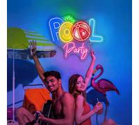 Xusdamyj Scudo estivo per interni ed esterni, per feste in piscina, per feste al neon, decorazione per la casa, per la spiaggia, per l'estate