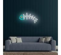 Xusdamyj Segni neon ossa di pesce: luce sulla vostra decorazione della stanza festa