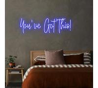Xusdamyj You've Got This - Targa al neon personalizzata per ufficio, palestra, decorazione per la casa, citazioni motivazionali