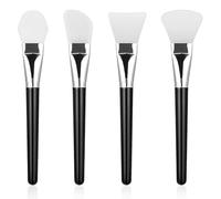 Xushengsheng Applicatore di spazzole per maschere in silicone, maschera raschiatore maschera pennello applicazione maschera fango flessibile per il viso