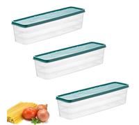 Xusxes 3 Pezzi Contenitori Per Pasta Conservazione Degli Spaghetti Scatola Per Spaghetti Plastica Pasta Contenitore Convient Pour Stocker Des Nouilles, Des Épices Et Des Céréales(Verde)