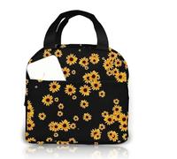 XUTCEKOUYR Borsa Termica for Il Pranzo con Motivo Floreale, for Donne e Ragazze, Organizer Portatile, Borsa Termica(6)