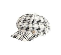 XUTCEKOUYR Cappello da Giornalista da Donna con Basco. Copricapo alla Moda for Quattro Stagioni, for spostamenti in Città e Festival.(White)