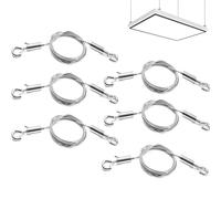 xutong Stainless Steel Wire Rope, 6 pezzi, 1,5 mm x 2 m, corda in acciaio inox per appendere specchi, dipinti, luci e opere d'arte