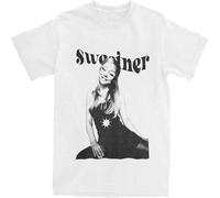 XUTSE Ariana Sweetner Tshirts for Men Cotton Tops Vintage Grande Song Music Round Neck Short Sleeve White XL