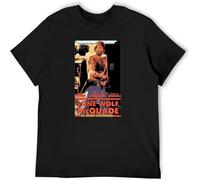 XUTSE Men's T-Shirt Feel Soft Lone Wolf Mcquade Chuck Norris Movie 80S Action Film Fan Hand Wash Recommended Black S