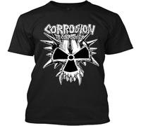 XUTSE NWT Corrosion of Conformity American Heavy Metal Band Graphic Logo T Shirt Black S