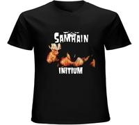 XUTSE Samhain Initium Men Poster Horror Punk Band Top Sweatshirt Short Sleeve Black S