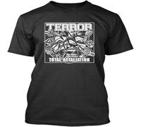 XUTSE Terror American Beatdown Hardcore Band Total Retaliation T Shirt Black 3XL