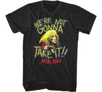 XUTSE Twisted Sister '84 We're Not Gonna Take It Men's T Shirt Dee Snider Concert Black M