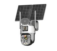 XUUNURS Telecamera Solare Con Zoom Ottico 60X 4K 4G SIM Dual Lens PTZ Tracciamento Automatico Umano 10MP CCTV Sorveglianza Esterna 31200 Mah Cam 7/24 Ore
