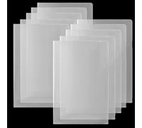 XUWAIDSGN Confezione da 12 cartelle portadocumenti in plastica trasparente di dimensioni legali, sicure per copie, progetti in polietilene trasparente, tasche per progetti di tipo L, organizer per