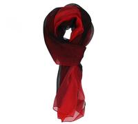 XUWEWI 2 pezzi 50 * 160cm Sciarpa tinta unita da donna con sfumatura di colore Scialle lungo in chiffon a rete Autunno sottile in tulle elegante primaverile Per Donna(Color 1)