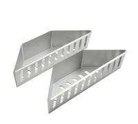 XUWEWI Cestino per Carbonella Cestino for Carbone in Alluminio zincato Porta-Carburante for cestello for Carbone di Grandi Dimensioni in Acciaio Inossidabile(2pcs)