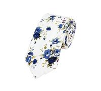 XUWEWI Cravatte classiche da uomo con fiori, 2 pezzi, fatte a mano, in cotone, for, cravatte strette, regalo di nozze Per Uomo(Color7)