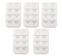 XUWEWI Estensioni Reggiseno 20 pezzi utili estensori for reggiseno da donna, neri e bianchi, con 2 ganci, 3 file, regolabili, con fibbia e bottone, accessori fai da te(Color 1)