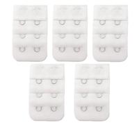XUWEWI Estensioni Reggiseno 20 pezzi utili estensori for reggiseno da donna, neri e bianchi, con 2 ganci, 3 file, regolabili, con fibbia e bottone, accessori fai da te(Color 3)
