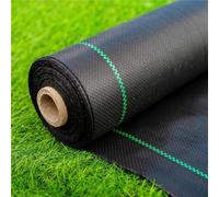 XUWEWI Membrana Diserbante Tessuto barriera Contro Le Erbacce Resistente, for Il Controllo delle, Tappetini in Gomma for Esterni Antiscivolo, Polietilene con Blocchi di(200X1000CM)