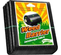 XUWEWI Membrana Diserbante Tessuto barriera Contro Le Erbacce Resistente, for Il Controllo delle, Tappetini in Gomma for Esterni Antiscivolo, Polietilene con Blocchi di(200X1000CM)