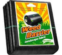 XUWEWI Membrana Diserbante Tessuto barriera Contro Le Erbacce Resistente, for Il Controllo delle, Tappetini in Gomma for Esterni Antiscivolo, Polietilene con Blocchi di(200X1000CM)