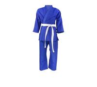 XUWEWI Uniforme Da Judo Judo Gi Costumi uniformi Tuta da karate a maniche lunghe for professionisti Tute judo for principianti Blu(160cm)