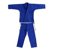 XUWEWI Uniforme Da Judo Tute da Judo Abbigliamento Karate for adulti Allenamento competizione Tessuto di cotone Traspirante Taekwondo Aekwondo Tuta(Blue,180)