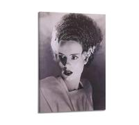XUWSEWNE Poster artistico da parete vintage su tela, motivo: la sposa di Frankenstein, poster estetico con musica e film, pittura decorativa per soggiorno e camera da letto, 60 x 90 cm, stile