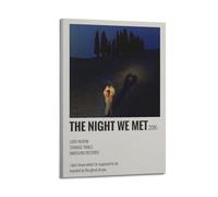 XUWSEWNE Stampa artistica da parete su tela, motivo: Lord Huron The Night We Met, poster con musica e film, decorazione artistica da parete, stile vintage, per soggiorno e camera da letto, 20 x 30 cm