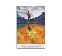XUWSEWNE The Deer Hunter (4) poster artistici da parete su tela, stile vintage, poster estetico con musica e film, decorazione per soggiorno e camera da letto, 50 x 75 cm