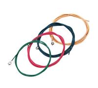 XUXHOU 4 Corde per Chitarra Colorate 1 Set di Corde per Basso Set di per Chitarra con Nucleo in Acciaio Al Carbonio Rinforzato e Superficie Antiruggine per Basso Elettrico (COLORFUL)